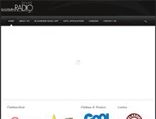 Tablet Screenshot of blackburnradio.com